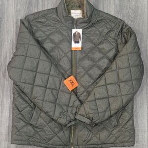 Weatherproof Men's Quilted Puffer Jacket - Green: